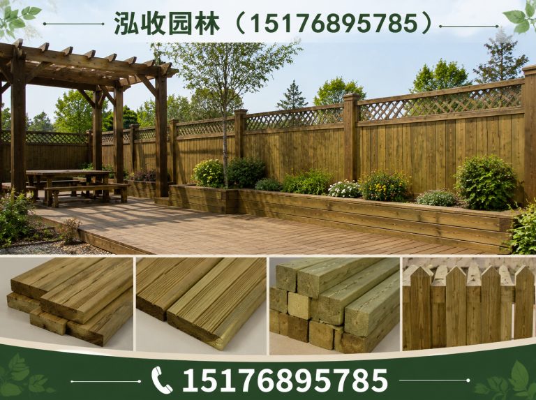 大理防腐木展示图